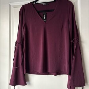 Express Women's Blouse in Deep Purple